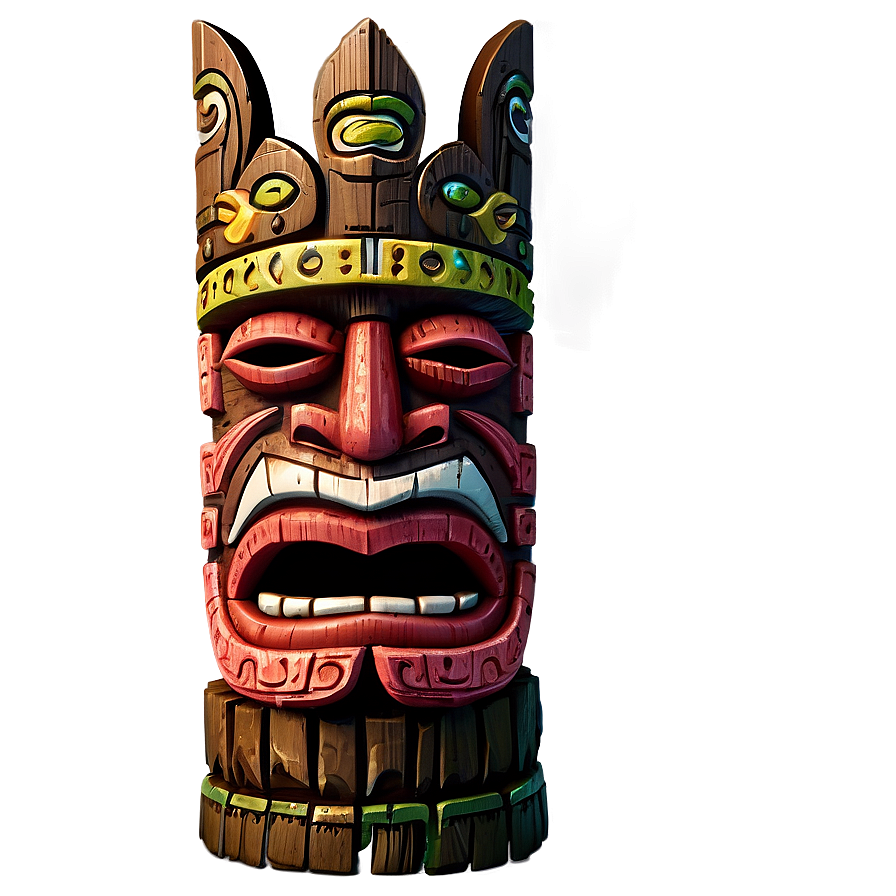 Tiki Warrior Statue Png Rip38 PNG image