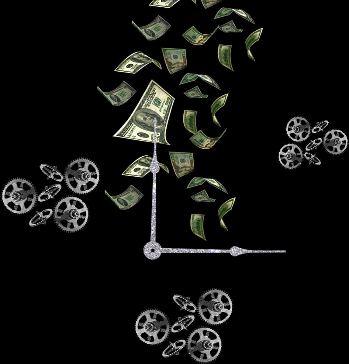 Time Is Money Concept Art PNG image