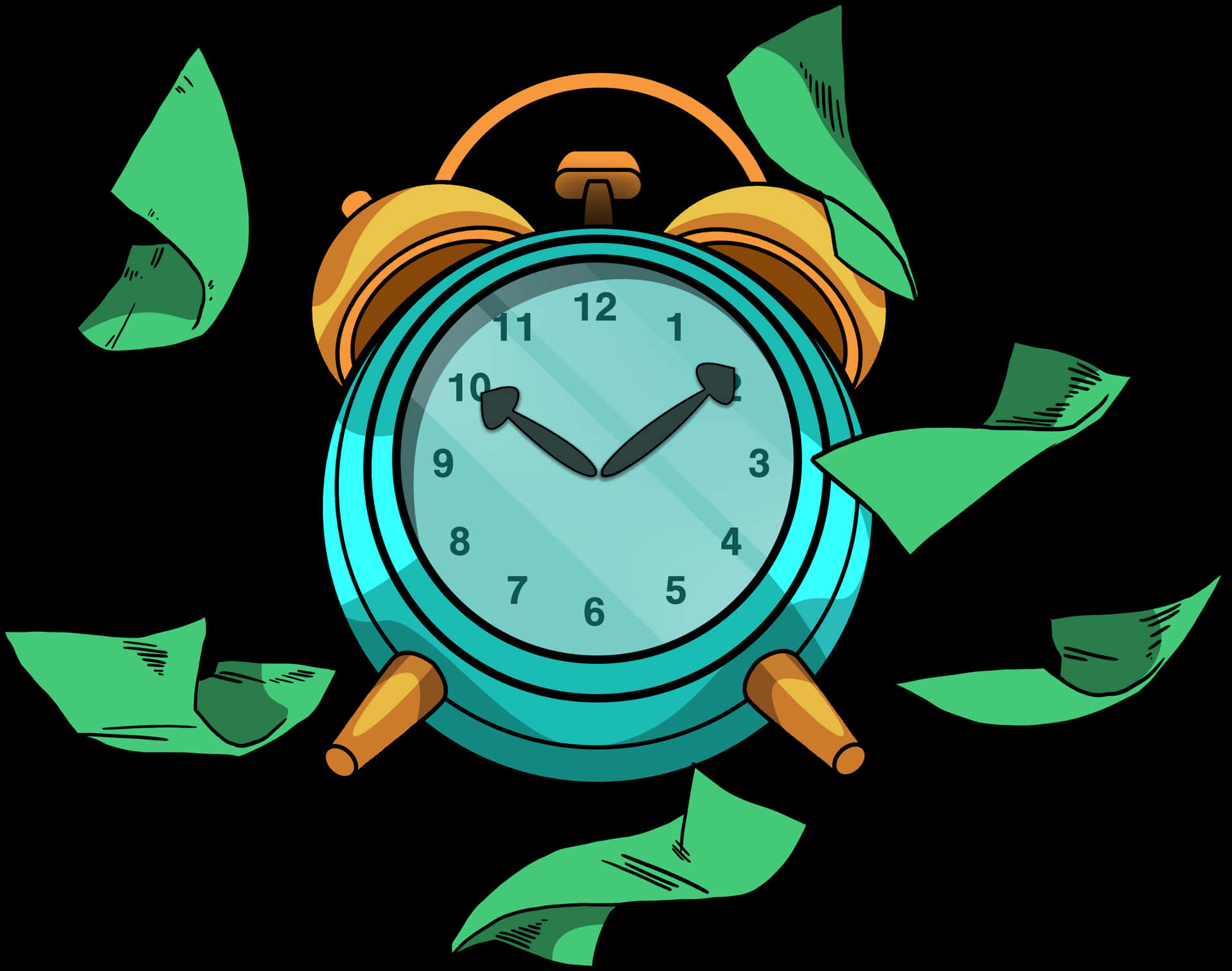 Time Is Money Concept Illustration PNG image