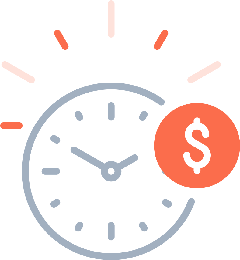 Time Is Money Concept PNG image