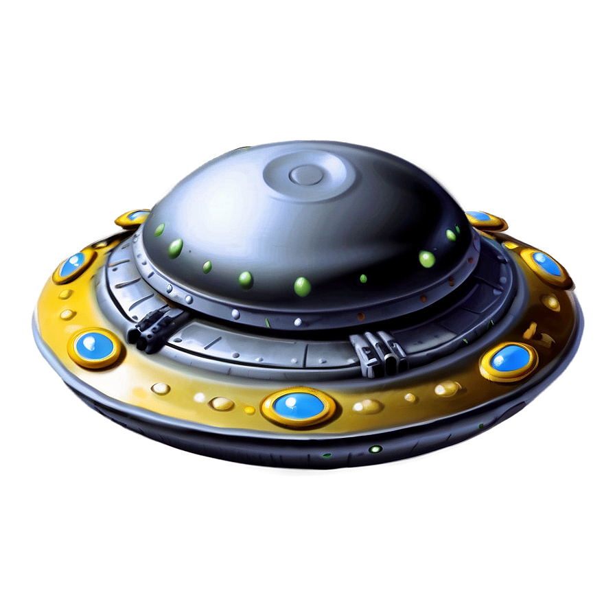 Time-traveling Flying Saucer Png Emw PNG image