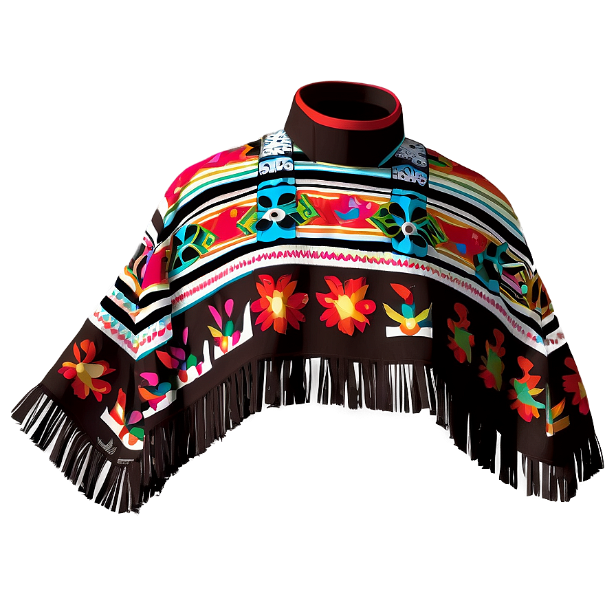 Timeless Mexican Poncho Style Png 06282024 PNG image