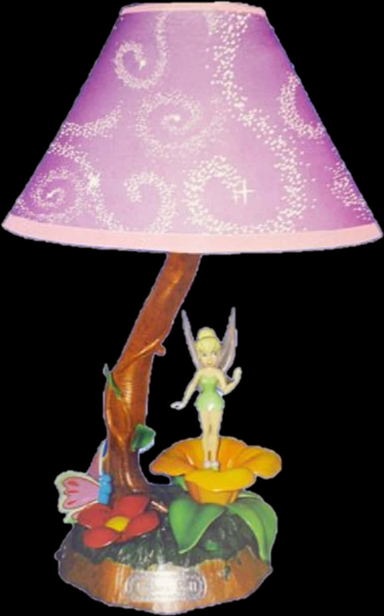 Tinkerbell Theme Table Lamp PNG image