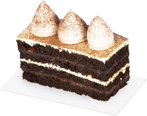 Tiramisu Cake Slice Dessert PNG image