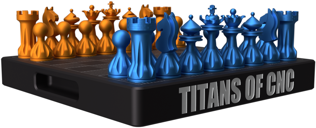 Titansof C N C Chess Set PNG image
