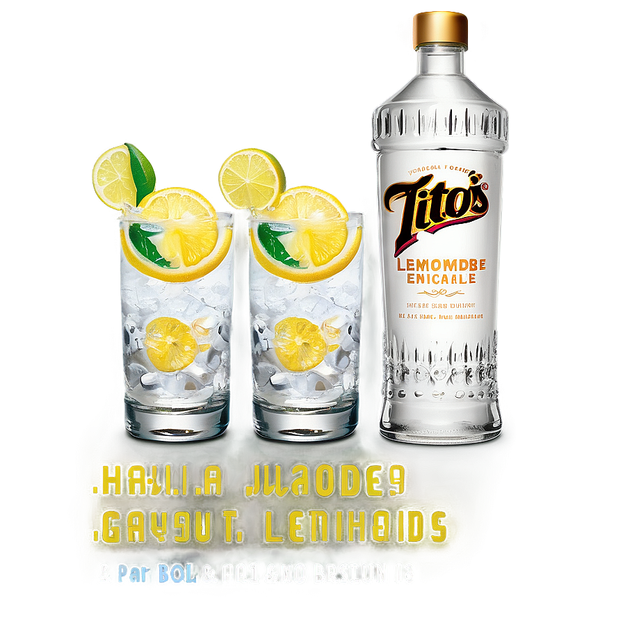 Tito's Vodka And Lemonade Png Ykm PNG image