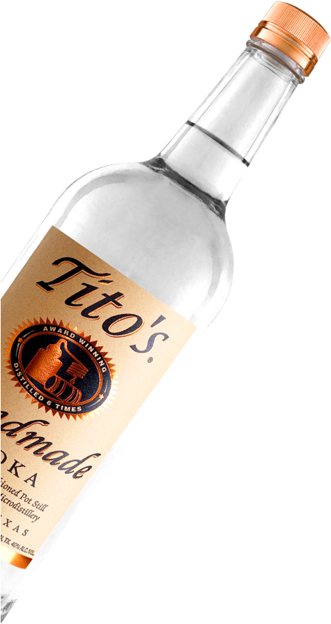 Titos Handmade Vodka Bottle PNG image