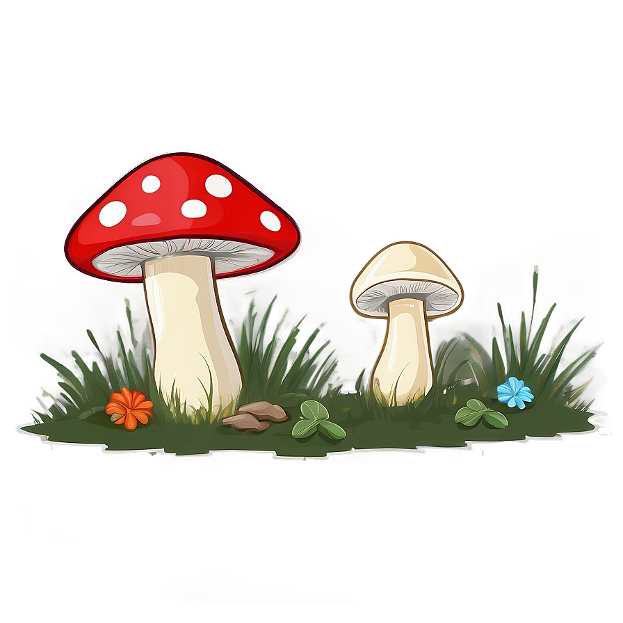 Toadstool Mushroom Cartoon Png Rsv PNG image