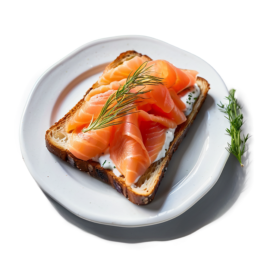 Toast With Smoked Salmon Png Eoq78 PNG image