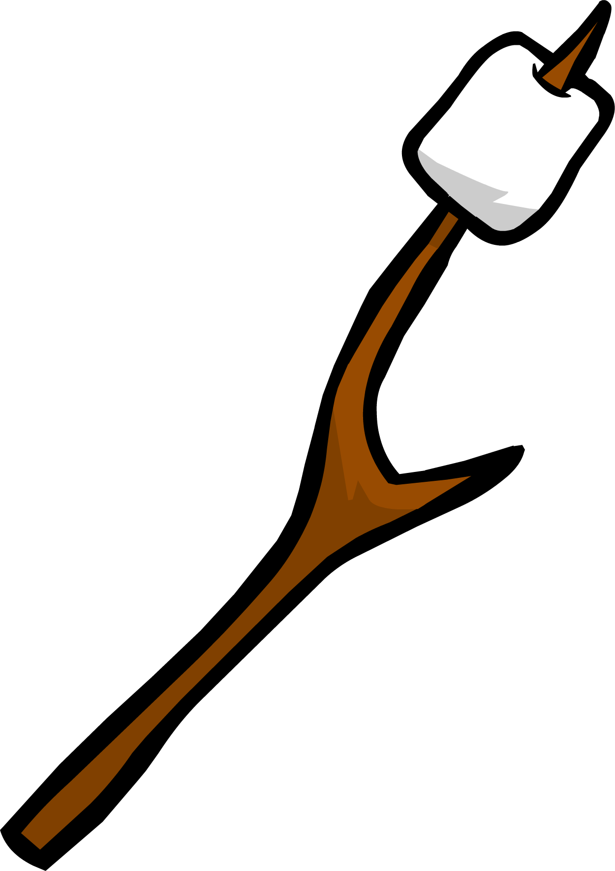 Toasted Marshmallowon Stick PNG image