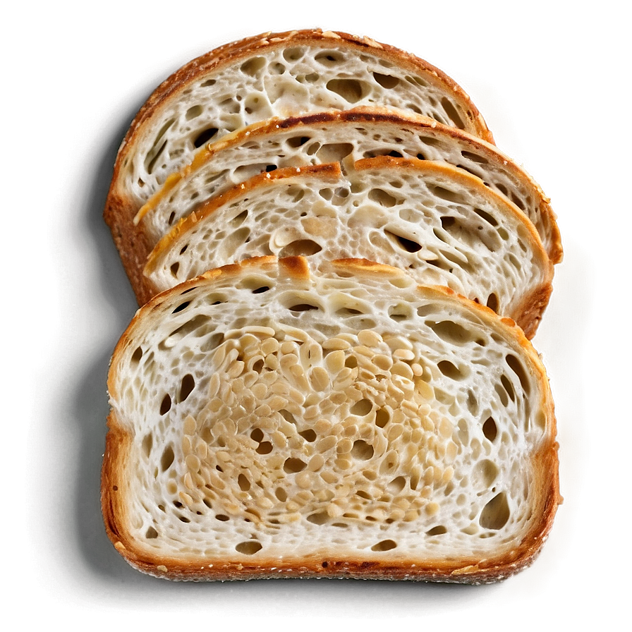 Toasted Sesame Bread Slice Png 06132024 PNG image