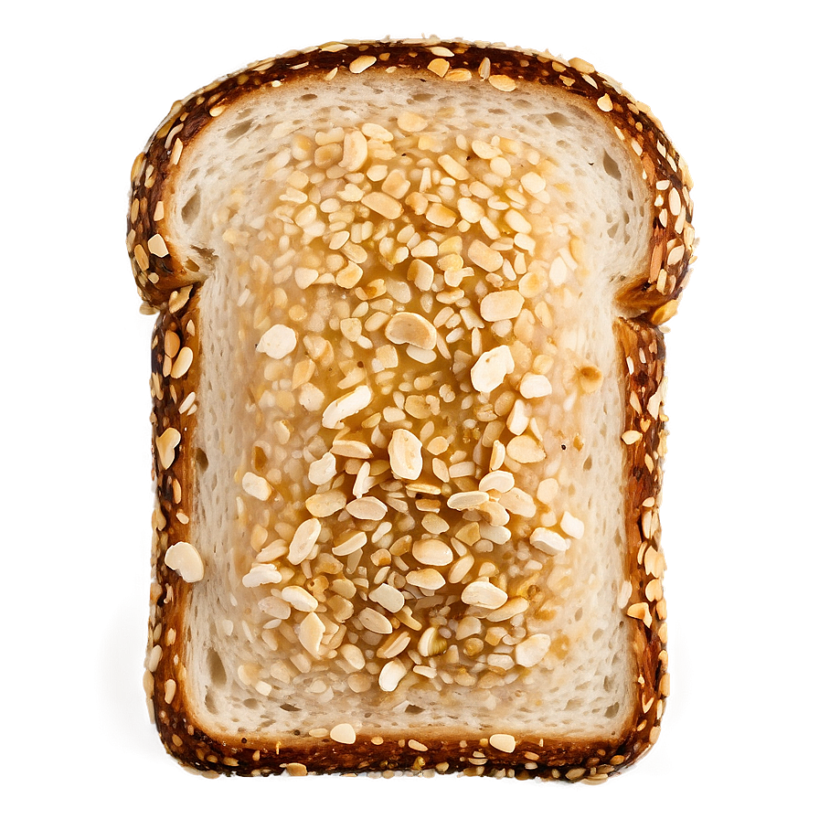 Toasted Sesame Bread Slice Png Qcx71 PNG image