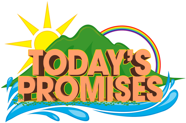 Todays Promises Sunrise Rainbow Graphic PNG image