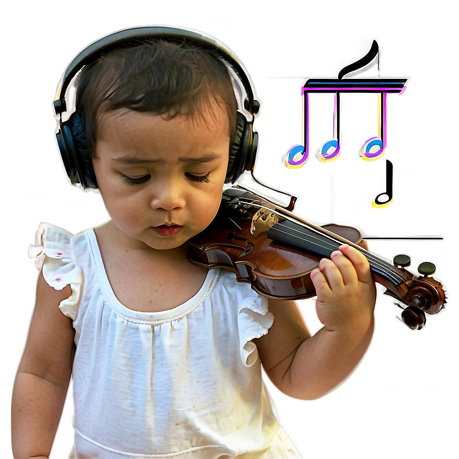 Toddler And Music Png 06112024 PNG image