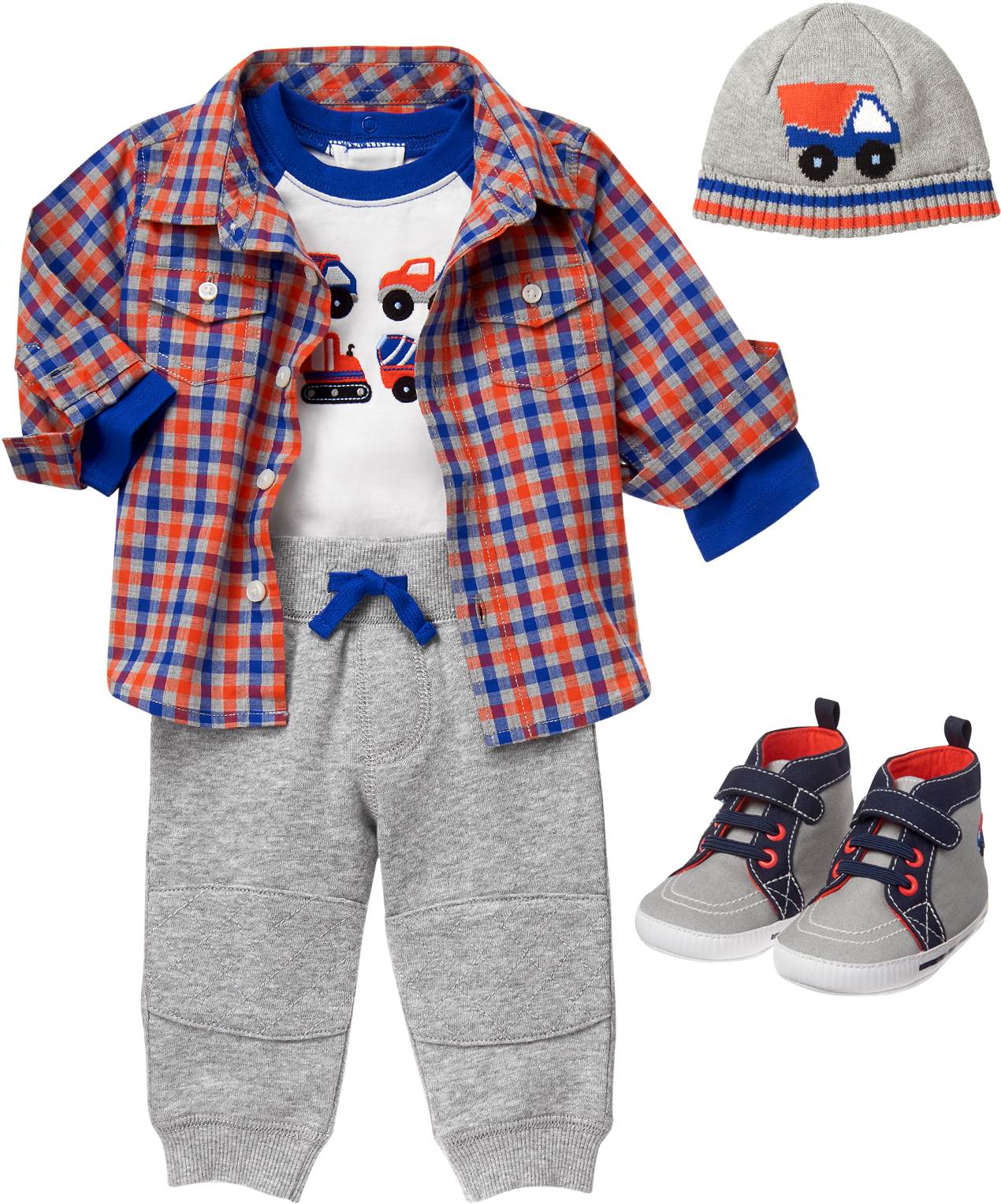 Toddler Boys Casual Outfit Set PNG image