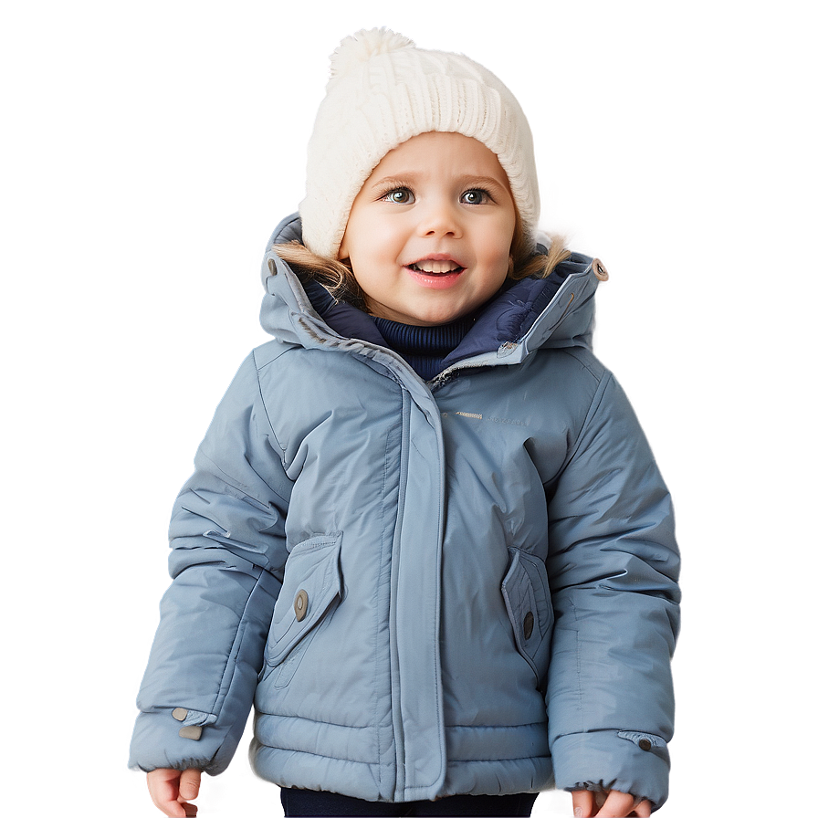 Toddler In Winter Coat Png She PNG image