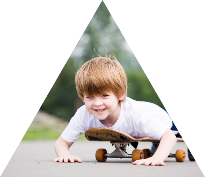 Toddler Skateboard Fun PNG image