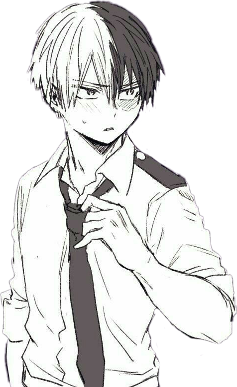 Todoroki Shoto School Uniform PNG image