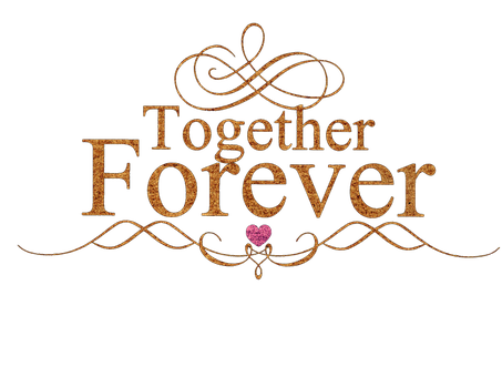 Together Forever Valentines Day Graphic PNG image