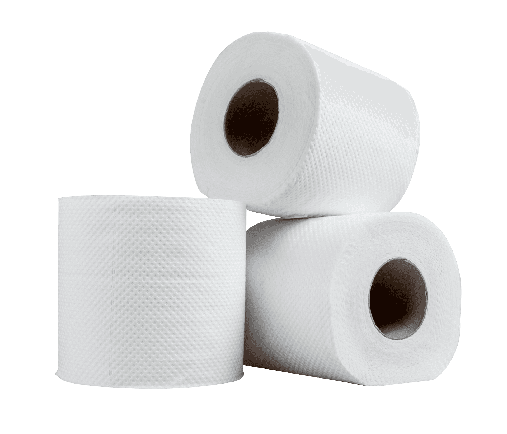 Toilet Paper Rolls Isolatedon Gray Background PNG image