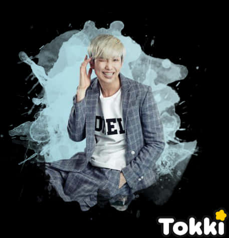 Tokki B T S Member Artistic Background PNG image
