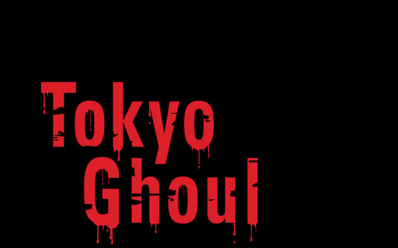 Tokyo Ghoul Logo Red Black Background PNG image