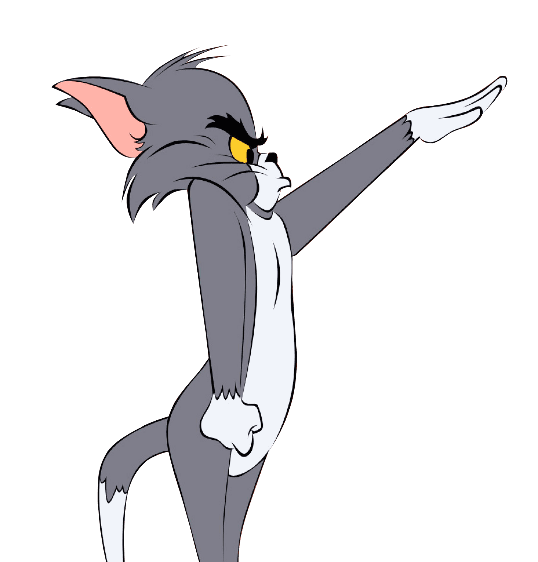 Tom Cartoon Character Dabbing Pose PNG image