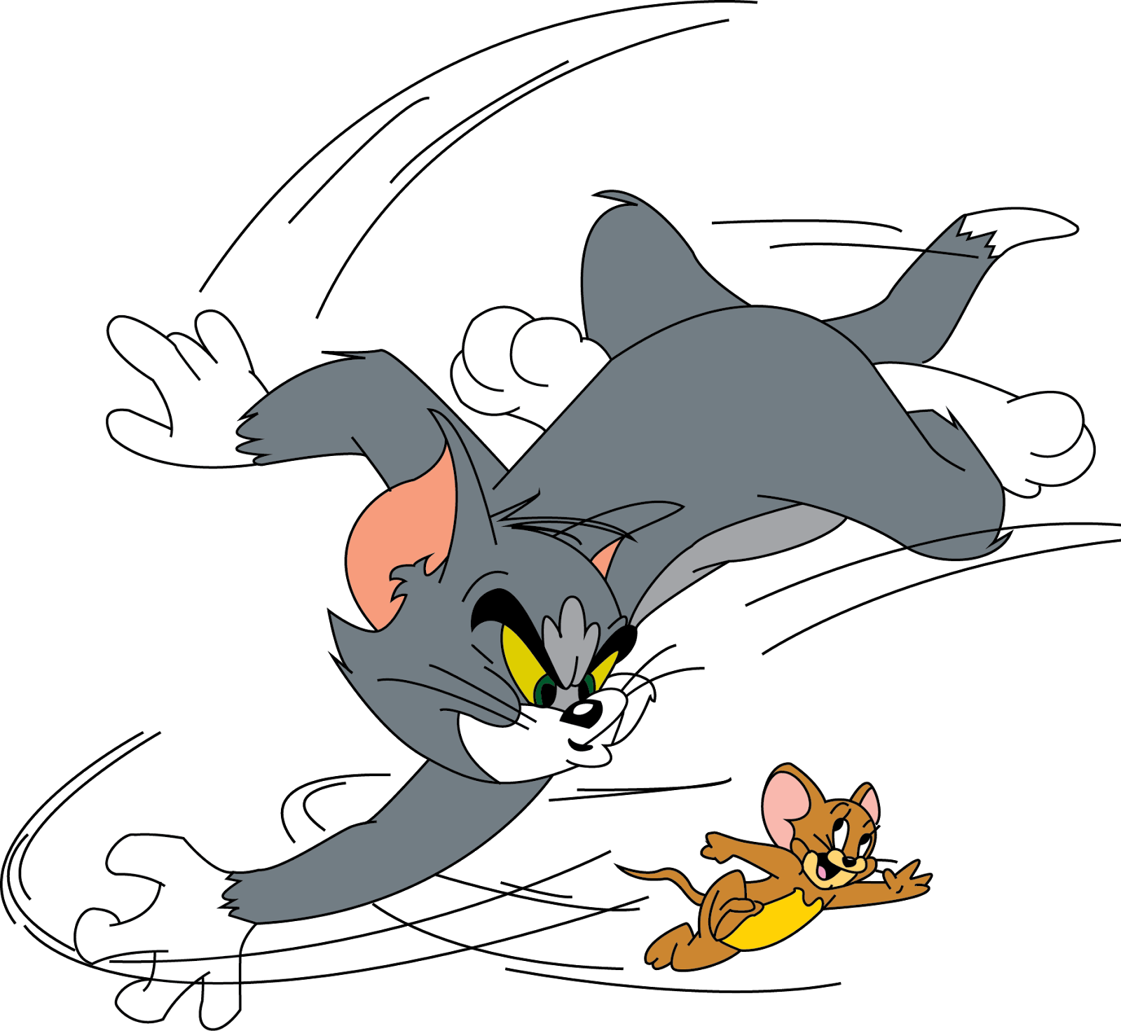 Tom Chasing Jerry Cartoon Scene PNG image