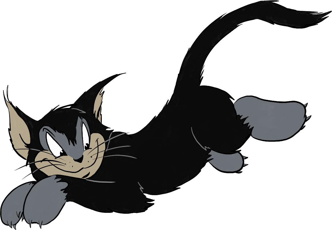 Tom Smiling Cartoon Cat PNG image