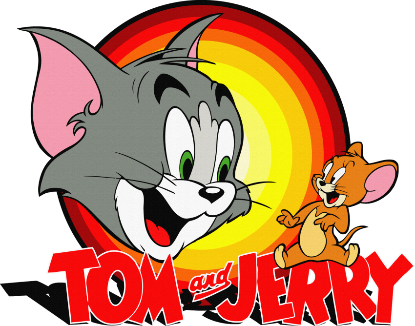 Tomand Jerry Classic Logoand Characters PNG image