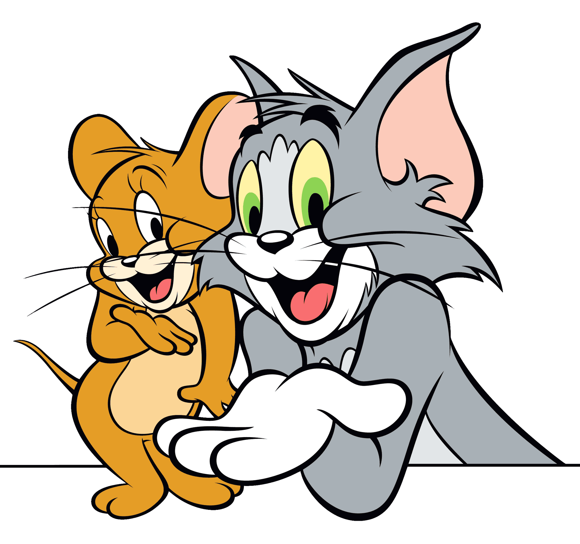 Tomand Jerry Friendly Moment PNG image