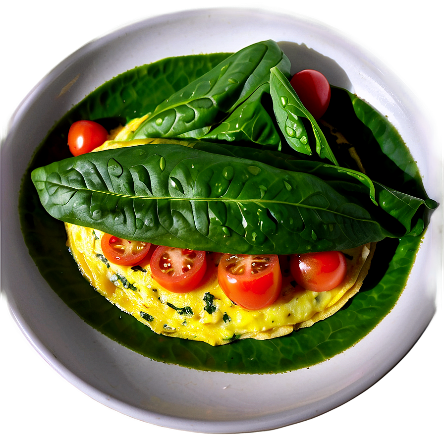 Tomato And Spinach Omelette Png Vyn35 PNG image