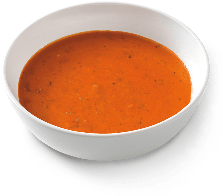 Tomato Basil Soup Bowl PNG image