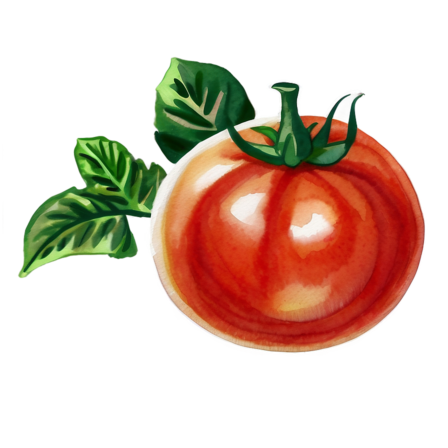 Tomato Watercolor Png Bmo10 PNG image