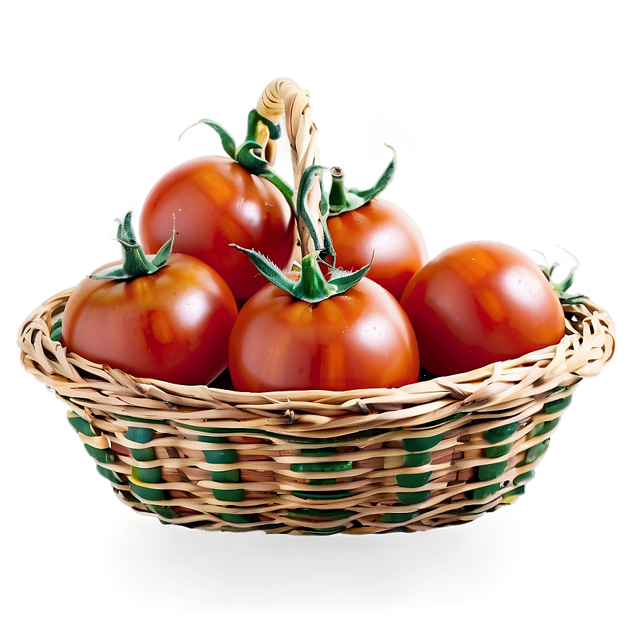 Tomatoes Basket Png Gcr PNG image