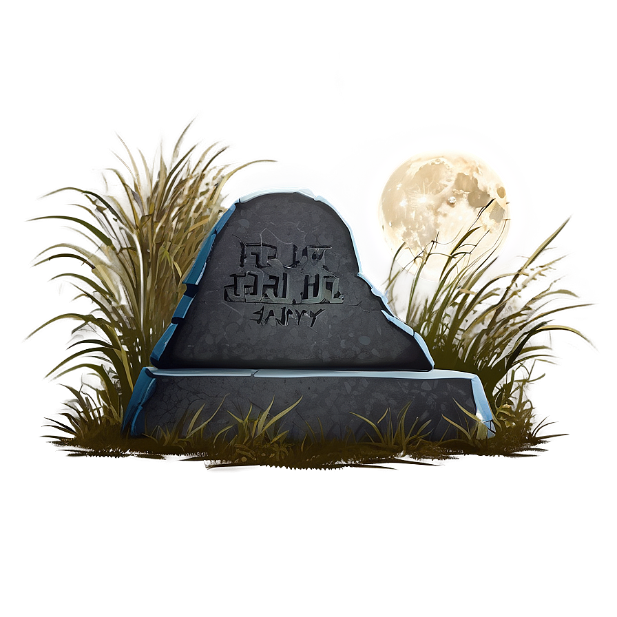 Tombstone In Moonlight Png 05252024 PNG image