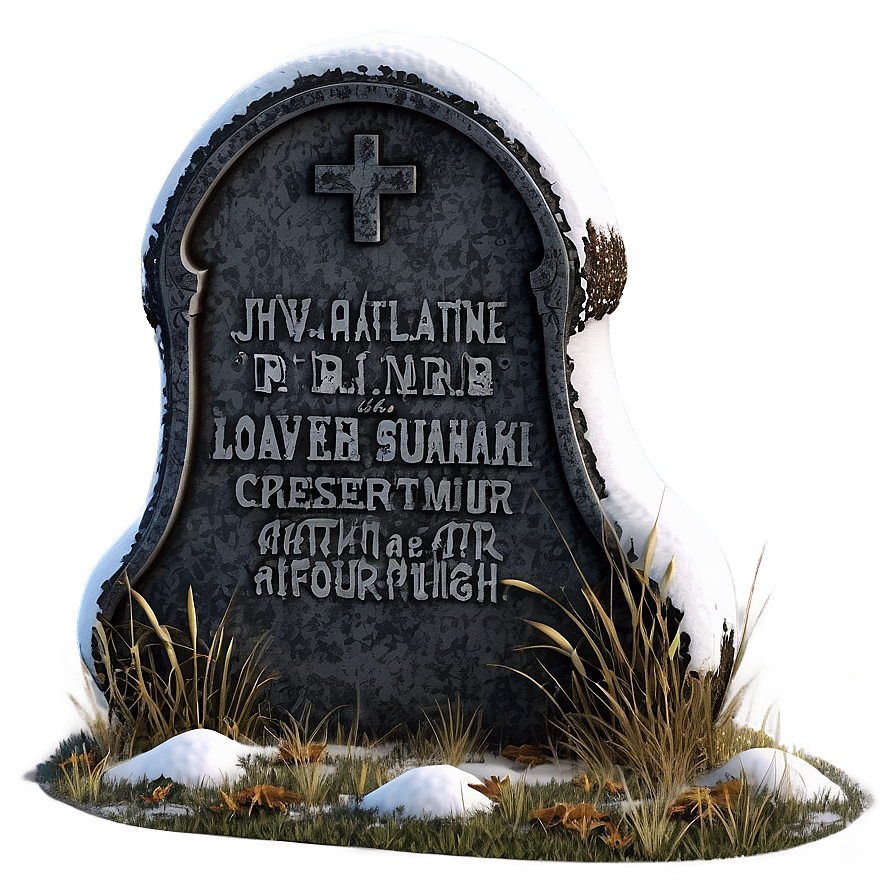 Tombstone In Snow Png 36 PNG image