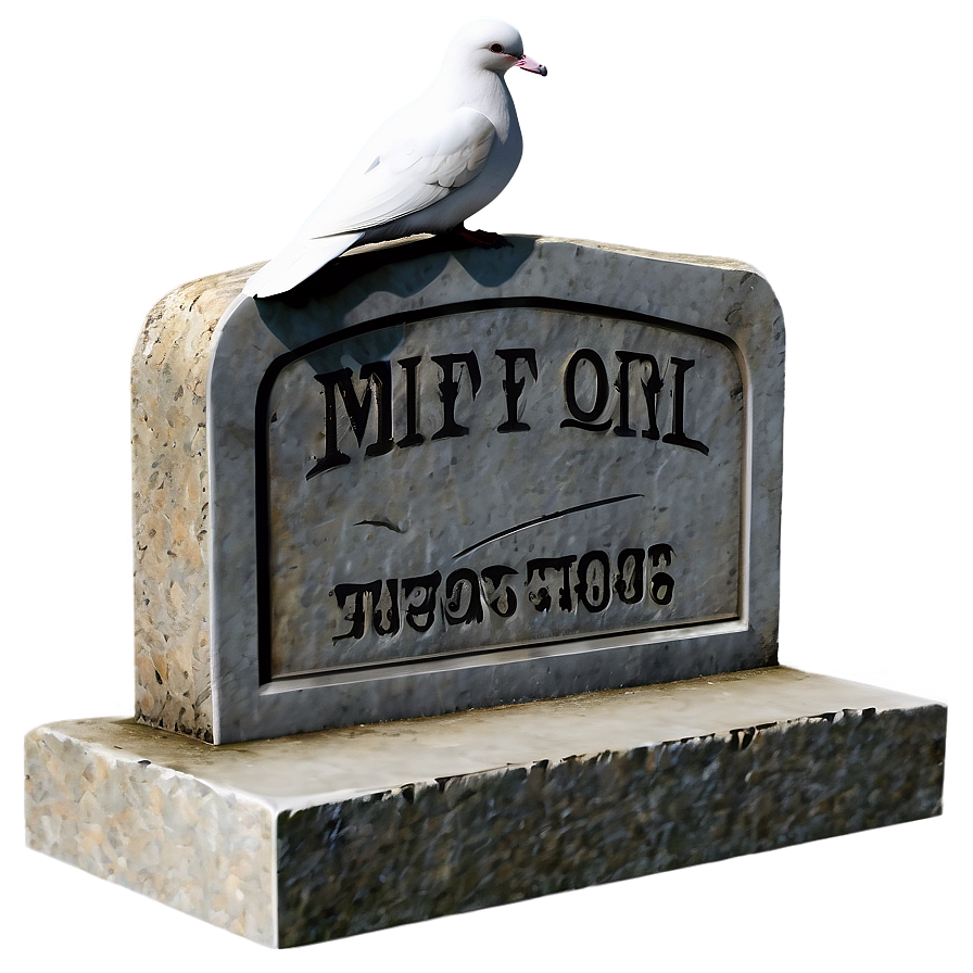 Tombstone With Dove Png 05252024 PNG image