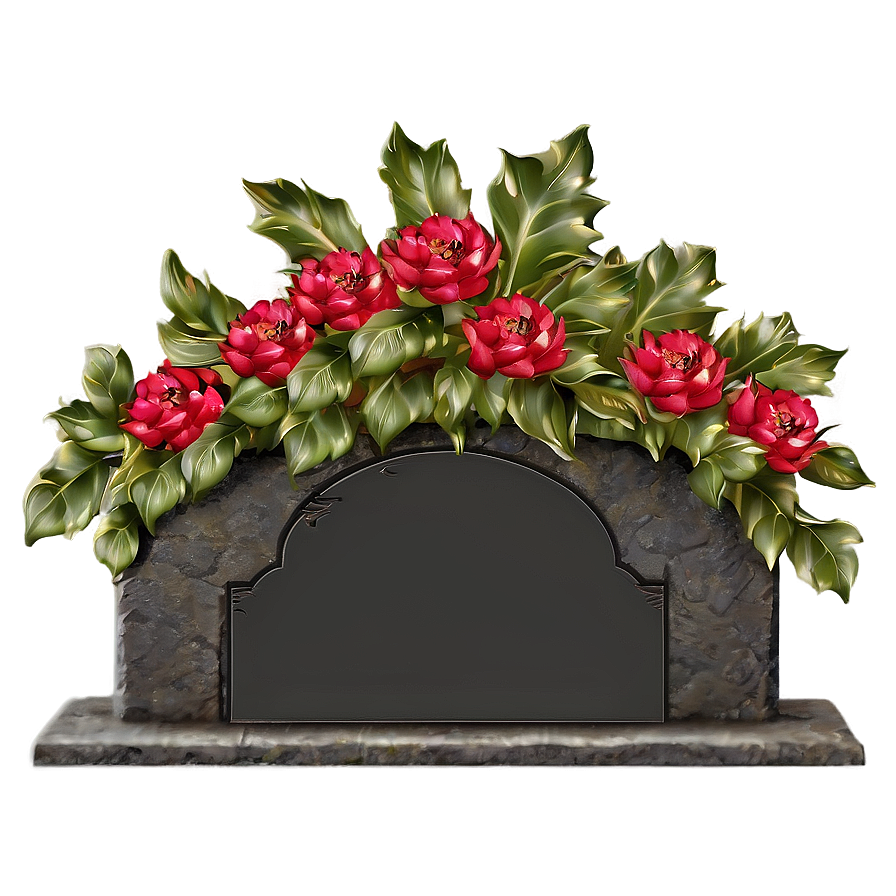 Tombstone With Flowers Png 23 PNG image