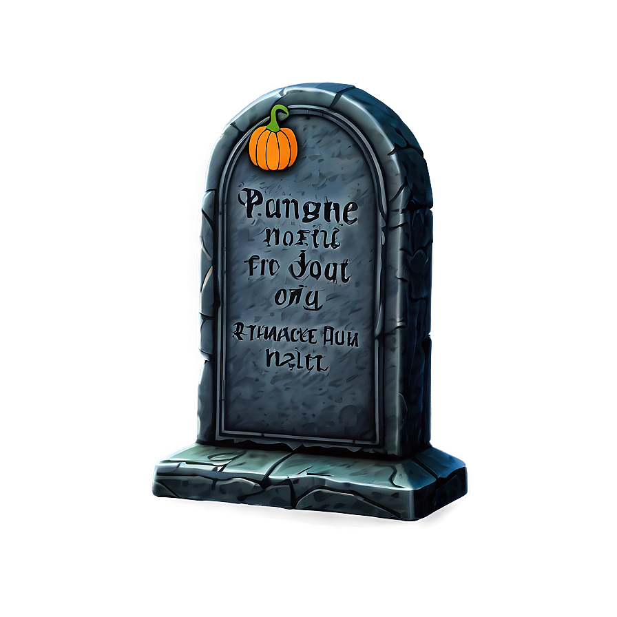 Tombstone With Pumpkin Png 11 PNG image