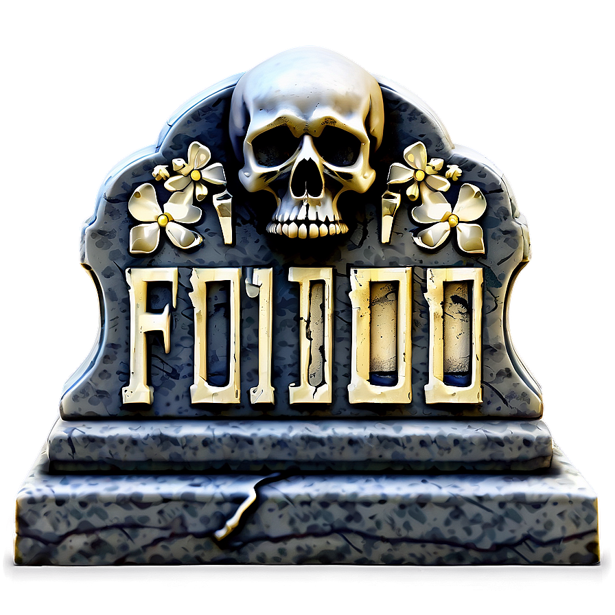 Tombstone With Skull Png 9 PNG image