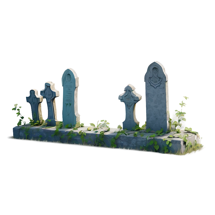 Tombstone With Vines Png Ygi PNG image