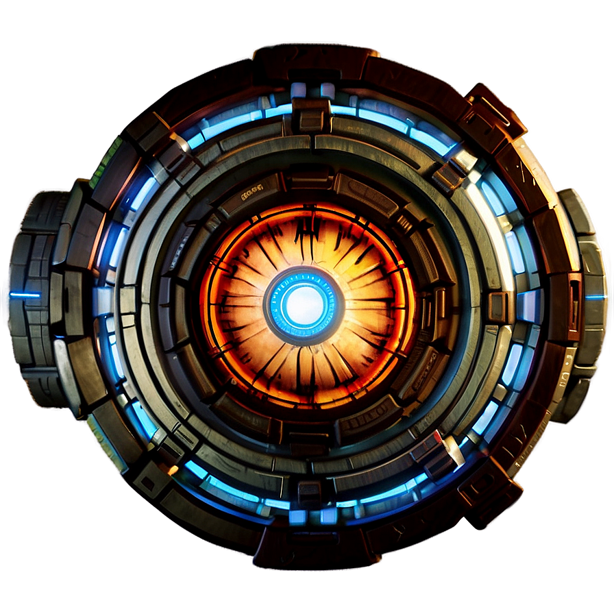 Tony Stark's Arc Reactor Blueprint Png 06292024 PNG image