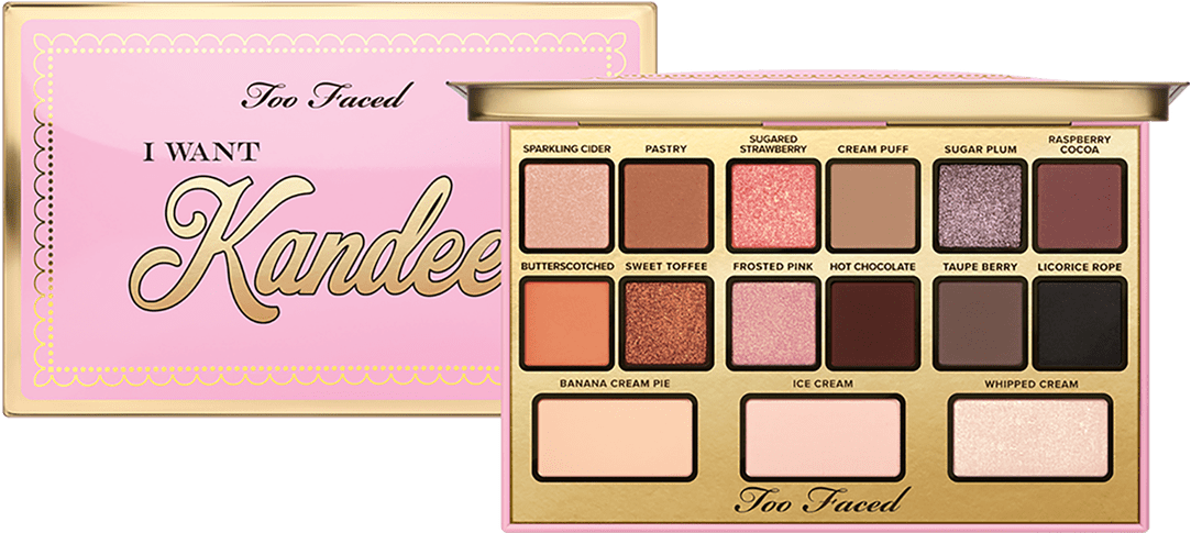 Too Faced I Want Kandee Eyeshadow Palette PNG image