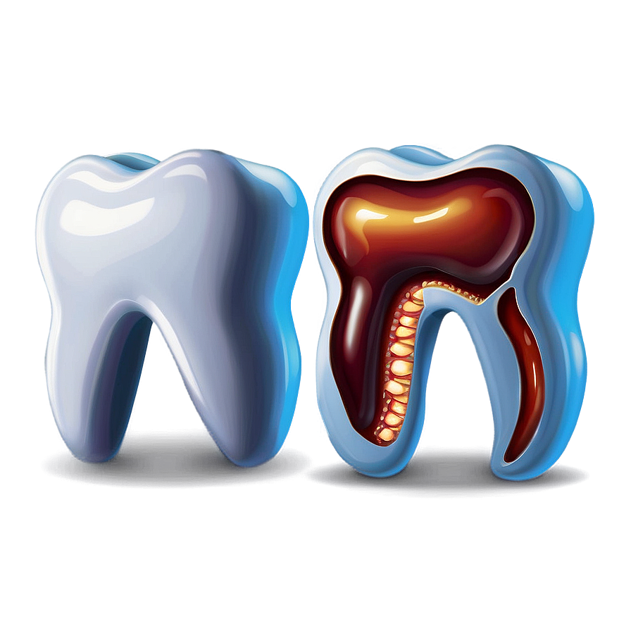 Tooth With Cavity Clipart Png 06272024 PNG image