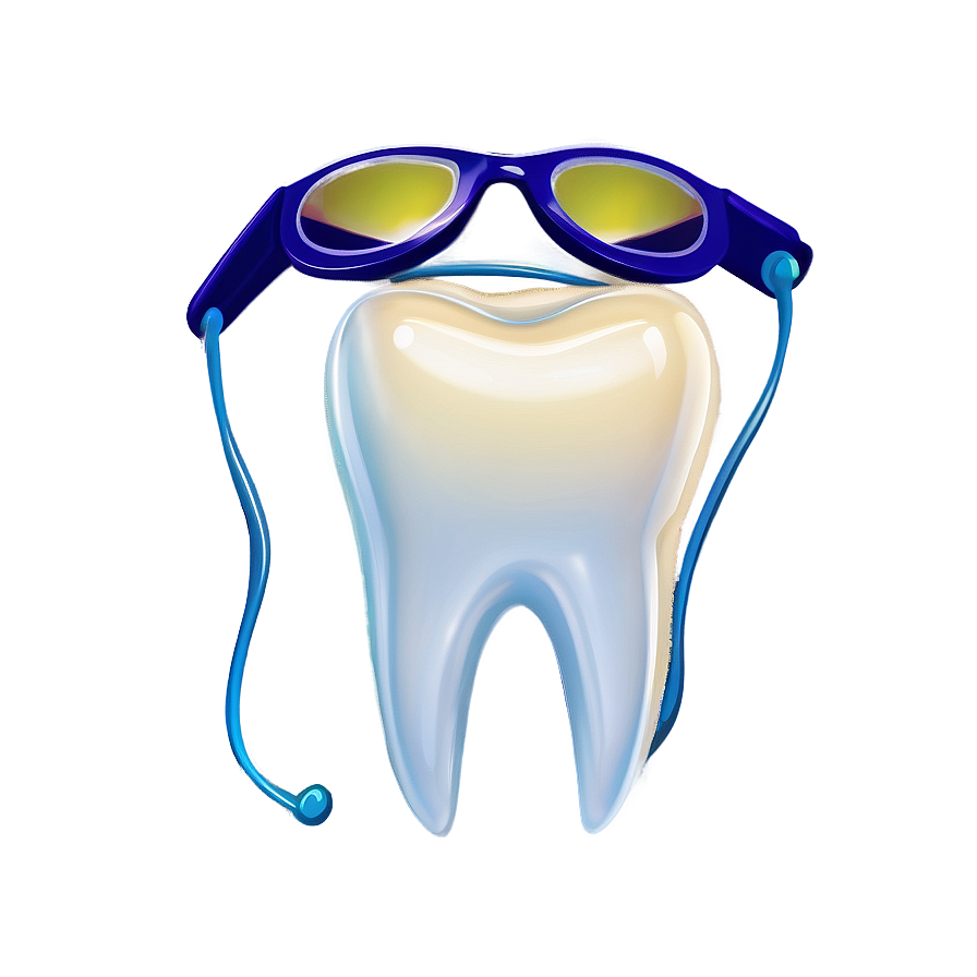 Tooth With Glasses Clipart Png 38 PNG image