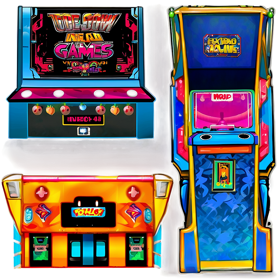 Top-down Arcade Games Png 06292024 PNG image