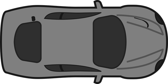 Top Down Racing Car Vector PNG image