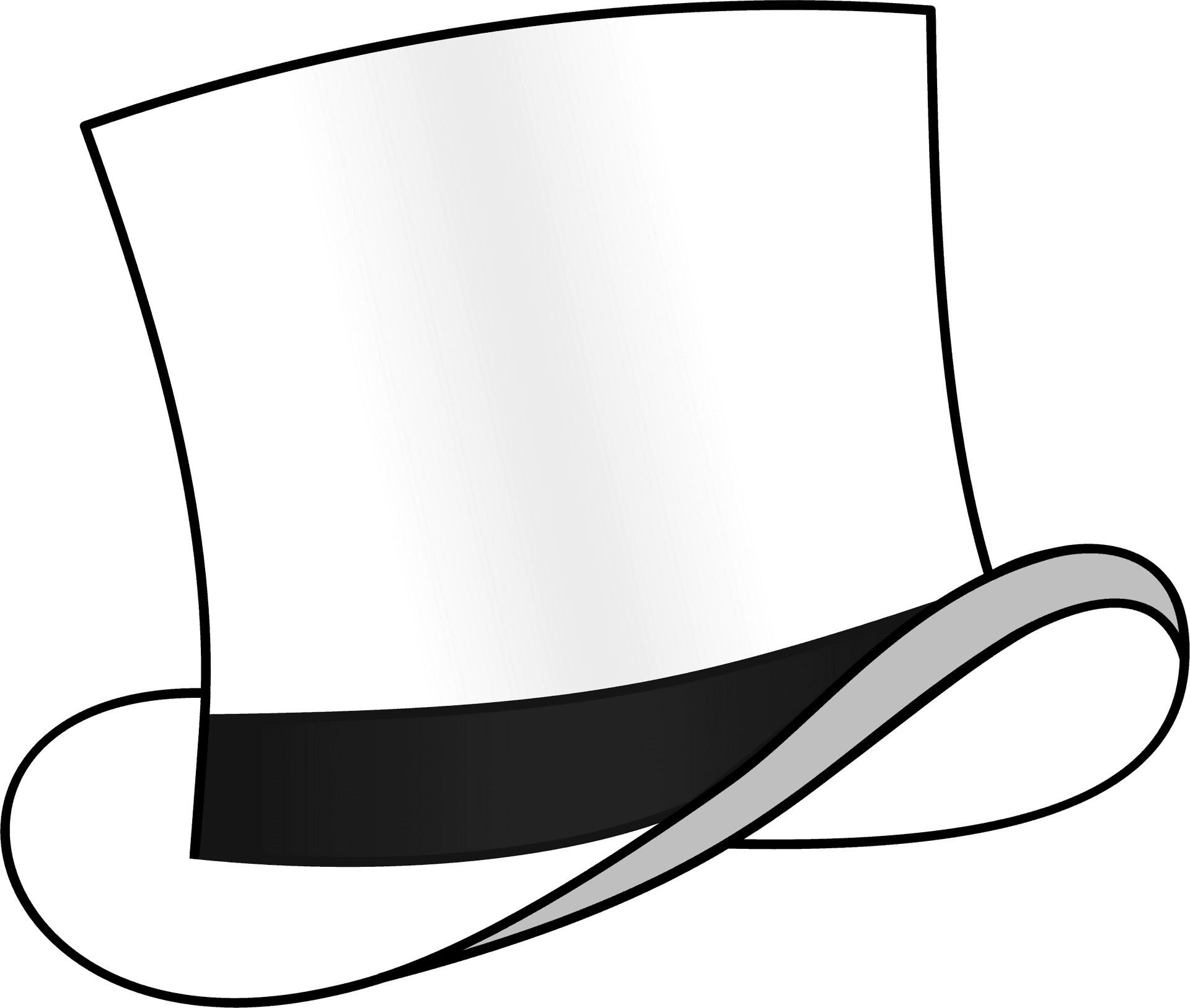 Top Hat Cartoon Graphic PNG image