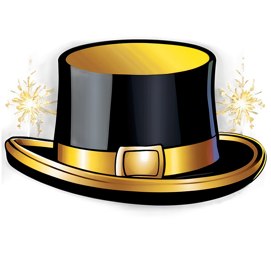 Top Hat For New Year's Eve Png 05042024 PNG image